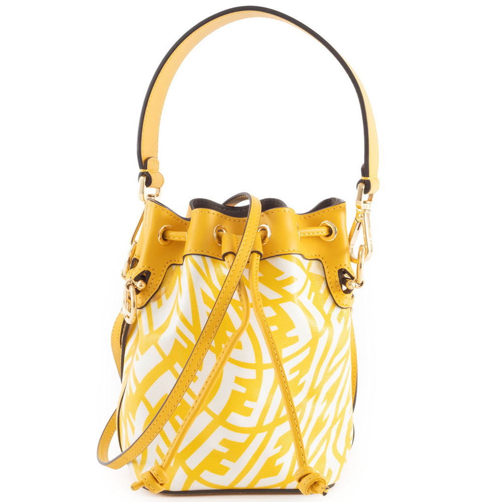 Fendi Montresor Bag Yellow Shoulder Vertigo Drawstring